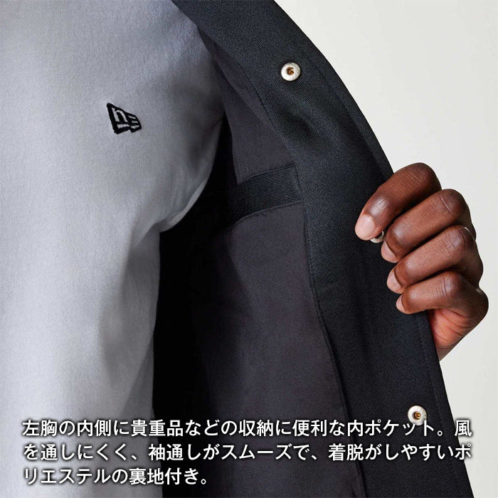 【海外モデル】 ニューエラ NEW ERA ボンバージャケット スタジアムジャンパー スタジャン メンズ BOMBER JCKT JACKET 大きいサイズ ヤンキース MLB 刺繍 ストリート ブラック 黒 オフホワイト 白 男性 紳士