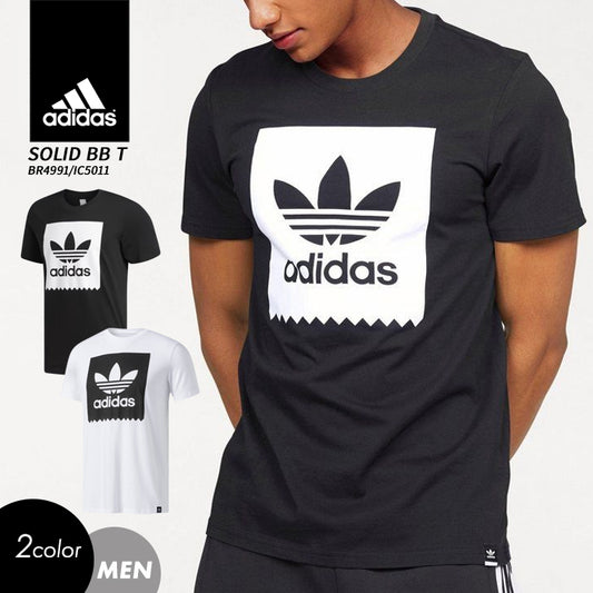 【全2色】adidas アディダス メンズ Tシャツ 半袖 トレフォイル カットソー トップス 白 黒 ブラック ホワイト ウェア 大きいサイズ BR4991 BR5011