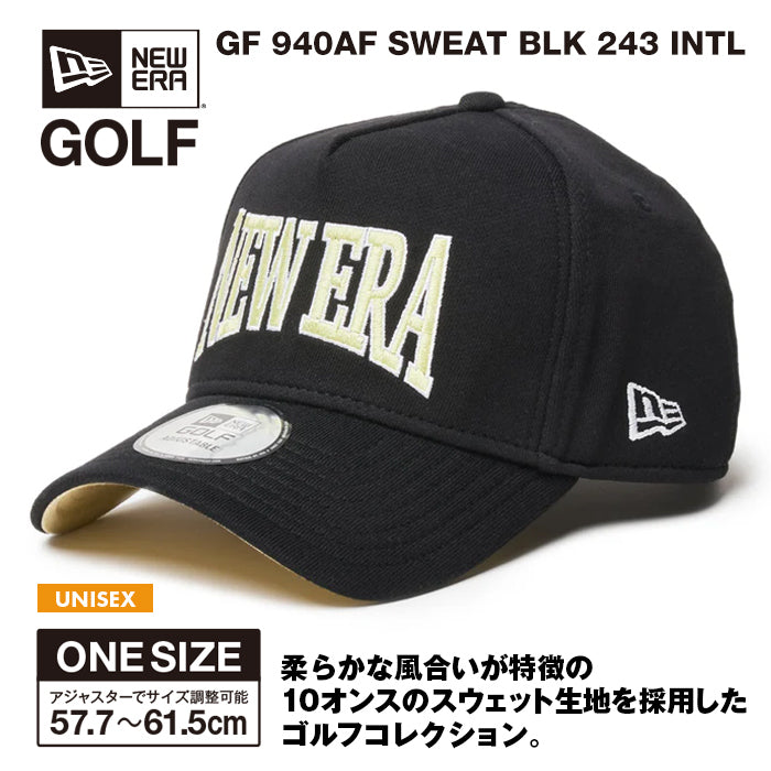 ニューエラ 9FORTY Aフレーム スウェット素材 UVケア アジャスター調節 NEW ERA GOLF 940AF SWEAT ベースボール キャップ 帽子 14388219 アウトドア ゴルフ 野球 ウォーキング カジュアル スポーツ 男女兼用