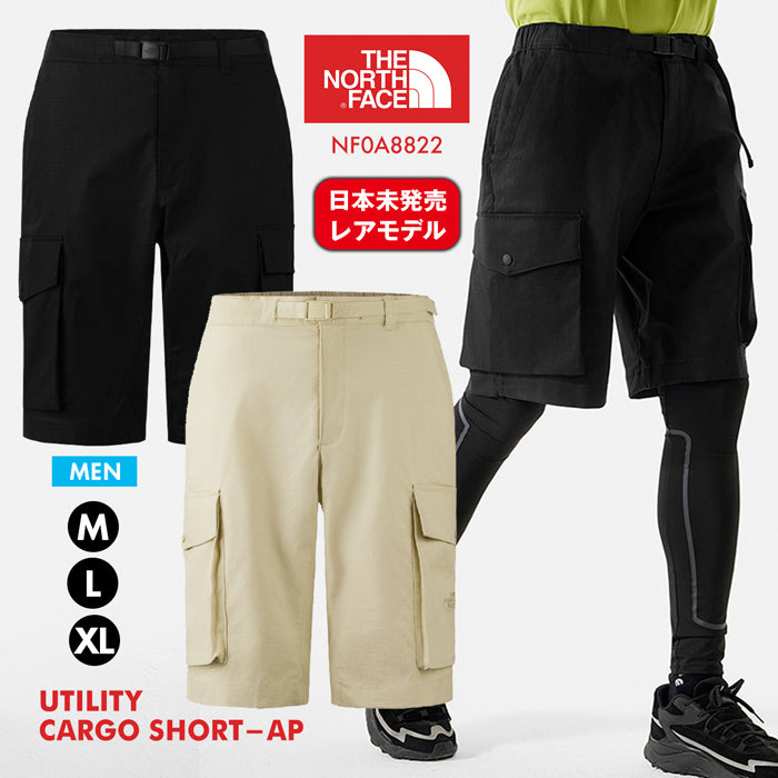 【日本未発売】 ノースフェイス 新作 メンズ ユーティリティ ハーフパンツ カーゴパンツ UTILITY CARGO SHORT THE NORTH FACE NF0A8822 日常使い ストリートファッション カジュアル フェス アウトドア スポーツ 男性