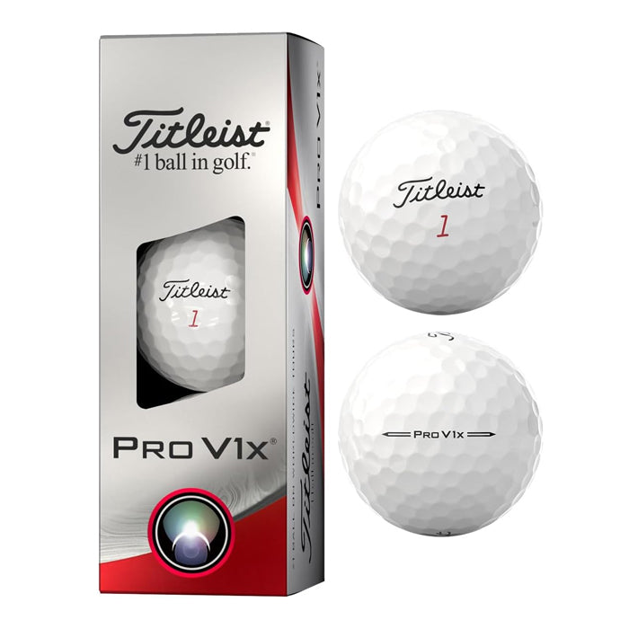 Titleist タイトリスト ゴルフボール PRO V1x T2048S ゴルフ 1スリーブ 3球入り ホワイト 白 2023年モデル