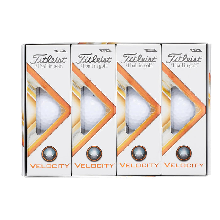 【12球入り】ゴルフ ボール  Titleist VELOCITY タイトリスト ベロシティ 1ダース 白 ホワイト ショット 2022年モデル 公認球 T8026S