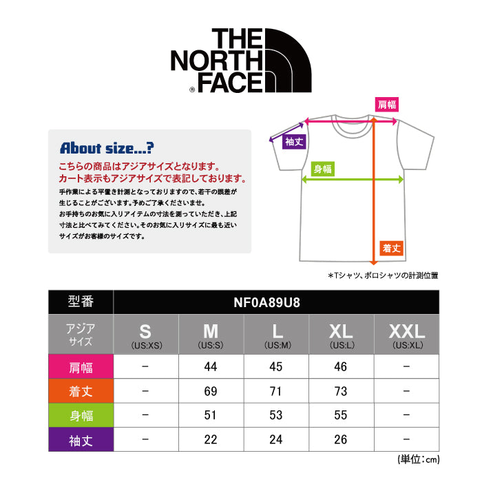 【全2色】ノースフェイス Tシャツ メンズ レディース 半袖 グラフィック プリント ユニセックス ブラック ホワイト 黒 白 アウトドア バイク NF0A89U8 CAMP BIKE コットン 綿100% ラウンドネック ロゴ バックプリント