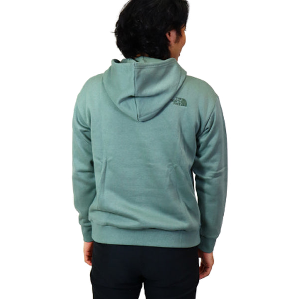 ユニセックス THE NORTH FACE ノースフェイス プルオーバー グリーン 裏起毛 基本ロゴ 刺繍ロゴ スウェットパーカー フーディー NF0A5AZI アウトドア 暖かい 肉厚 セミルーズフィット