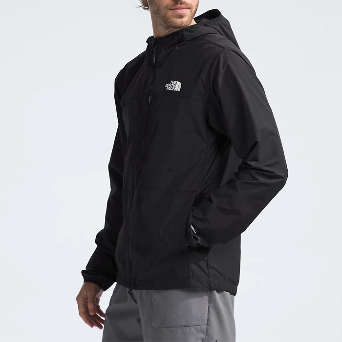 ノースフェイス メンズ ジャケット THE NORTH FACE アウター ブラック 黒 軽量 ウィンドジャケット フード ランニング リフレクター アウトドア 山登り キャンプ NF0A83TM HIGHER RUN WIND JACKET