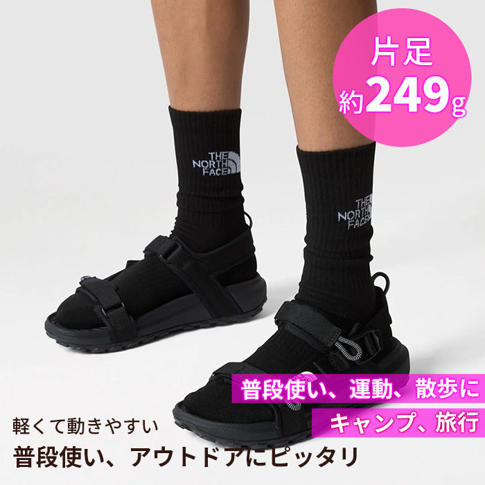 THE NORTH FACE レディース ノースフェイス 婦人 女性 サンダル NEW ERA 靴 ブラック アウトドア スポーツ 運動 デイリー 軽い 調整可能 フィット ラク 普段使い