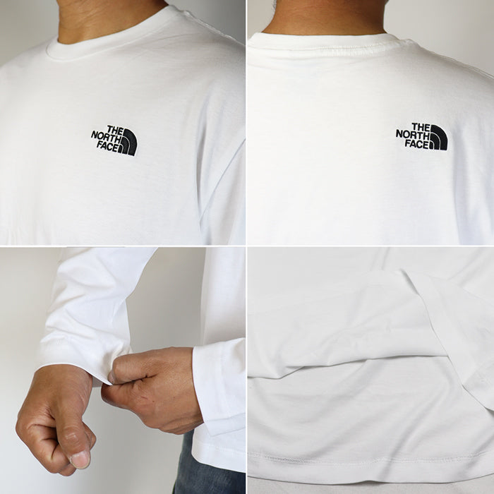 メンズ ユニセックス THE NORTH FACE ノースフェイス 長袖 Tシャツ ロンT リラックスフィット コットン ESSENTIAL SMALL LOGO RELAXED LS TEE NF0A8GX5 トップス カジュアル アウトドア