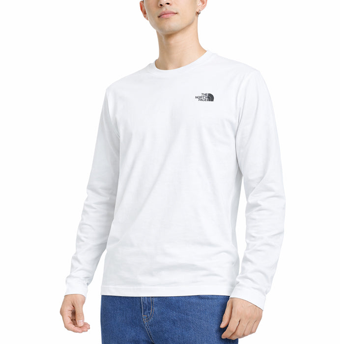 メンズ ユニセックス THE NORTH FACE ノースフェイス 長袖 Tシャツ ロンT リラックスフィット コットン ESSENTIAL SMALL LOGO RELAXED LS TEE NF0A8GX5 トップス カジュアル アウトドア