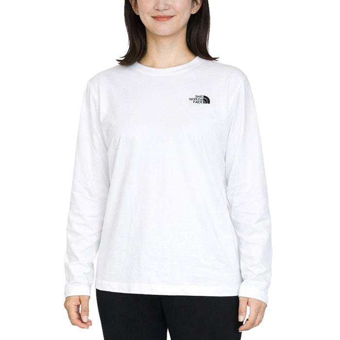 メンズ ユニセックス THE NORTH FACE ノースフェイス 長袖 Tシャツ ロンT リラックスフィット コットン ESSENTIAL SMALL LOGO RELAXED LS TEE NF0A8GX5 トップス カジュアル アウトドア