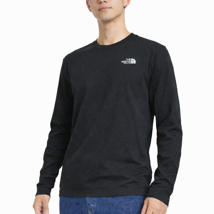 メンズ ユニセックス THE NORTH FACE ノースフェイス 長袖 Tシャツ ロンT リラックスフィット コットン ESSENTIAL SMALL LOGO RELAXED LS TEE NF0A8GX5 トップス カジュアル アウトドア