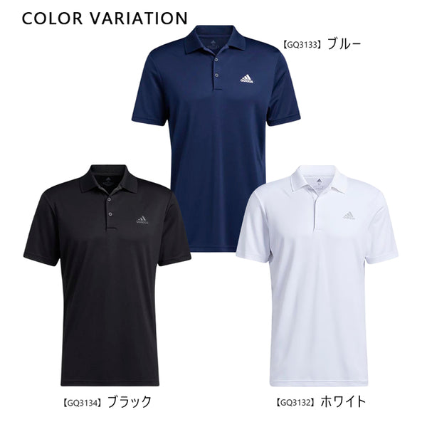 【全3色】アディダス メンズ ポロシャツ 襟付き 半袖 スポーツ  ブラック ネイビー ADI PER POLO LC GQ3133 GQ3134