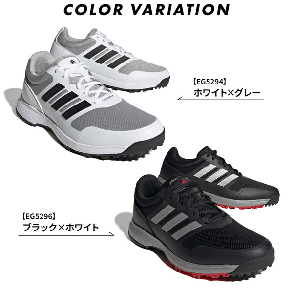 【全2色】アディダス ゴルフシューズ メンズ 定番 人気 ブランド テックレスポンスSL ゴルフ ゴルフスクール グランドゴルフ スパイクレス シューレース 靴紐タイプ 軽量 プレゼント 大きいサイズ EG5294 EG5296
