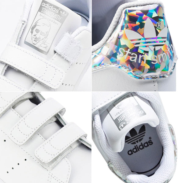 【全2色】アディダス スタンスミスＣ ベルクロ キッズ スニーカー シューズ 小さいサイズ adidas STAN SMITH CF C B32706 EE8484
