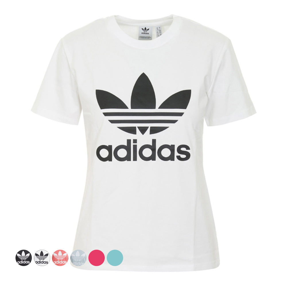 Adidas trefoil 2025 t shirt women's