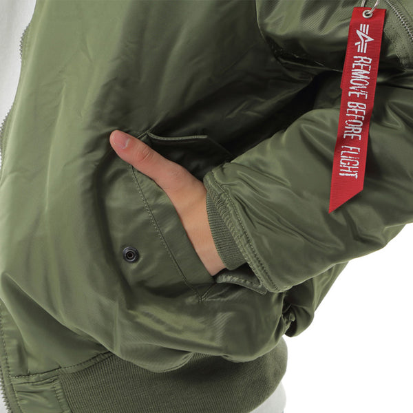 【全2色】メンズ アルファインダストリーズ MA-1 フライトジャケット リバーシブル 防寒 防風 中綿 アウター