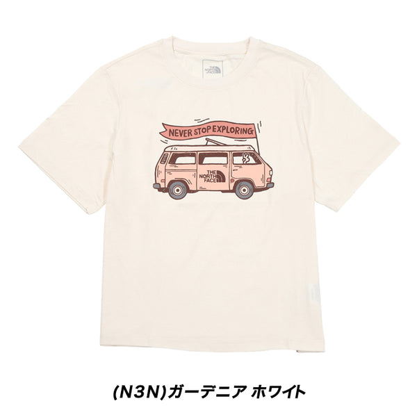 全3色】レディース ノースフェイス 半袖Tシャツ グラフィック VANLIFE