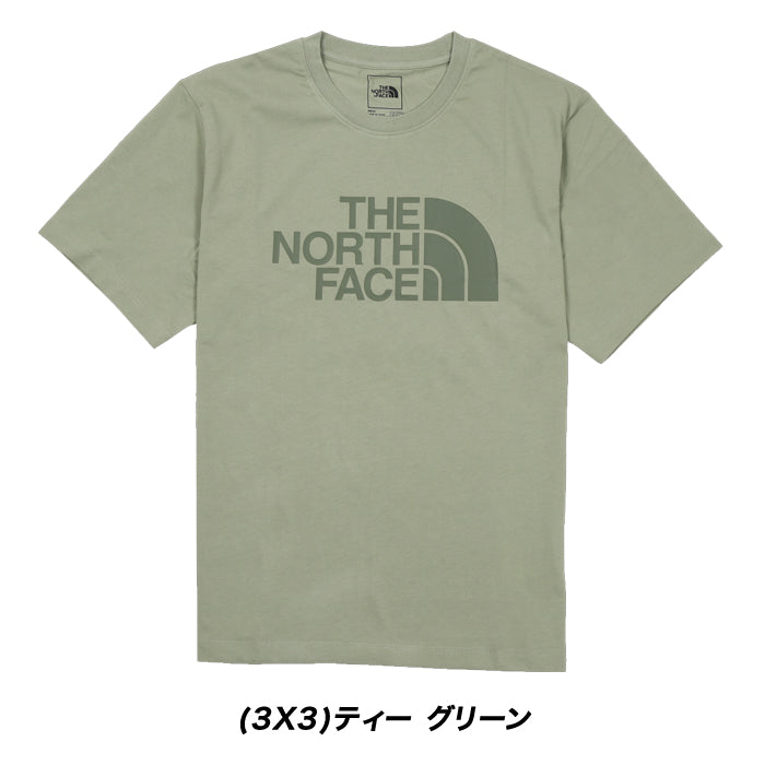 【全2色】メンズ ノースフェイス 半袖Tシャツ NF0A5JZS アウトドア コットン100% ティーシャツ ハーフドームロゴ アースカラー