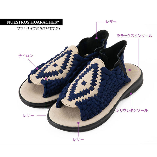 チュバスコ アズテック ユニセックスサンダル ブラック×ブラック Chubasco AZTEC BLACKxBLACK A130293