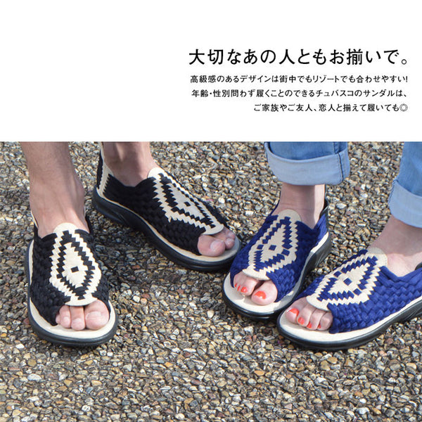 チュバスコ アズテック ユニセックスサンダル ブラック×ブラック Chubasco AZTEC BLACKxBLACK A130293