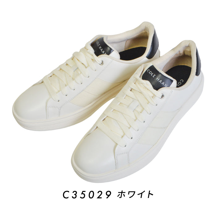 【全4色】コールハーン スニーカー メンズ グランド クロスコート プレミア 靴 ビジネス ブラック シューズ レザー 牛革 軽量