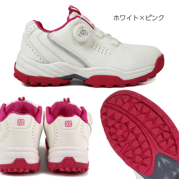 【全5色】フォーセンス レディース ゴルフ スパイクレス ダイヤル式 シューズ シームレス ダイヤルシューズ FOSN-011L