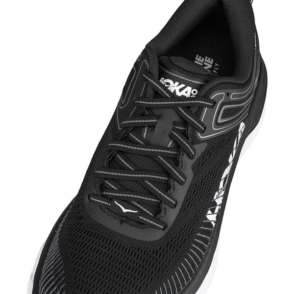 【2種類のワイズ】HOKA ONEONE ランニングシューズ ボンダイ セブン BONDI7 レギュラー ワイド 厚底 トレイル 靴 レディース 婦人 女性 白黒 モノトーン シンプル