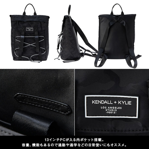 Kendall+Kylie MIMI BACKPACK BLACK ケンダルアンドカイリー ミミ レディースリュックサック ブラック
