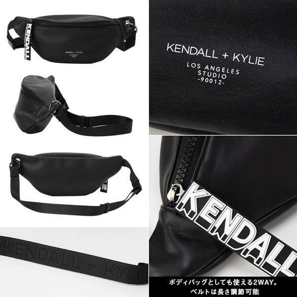 Kendall+Kylie SADIE BLACK ケンダルアンドカイリー サディー レディースウエストバッグ ブラック