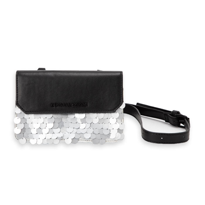 Kendall+Kylie VICTORIA Metallic ケンダルアンドカイリー ヴィクトリア ポーチ メタリックシルバー