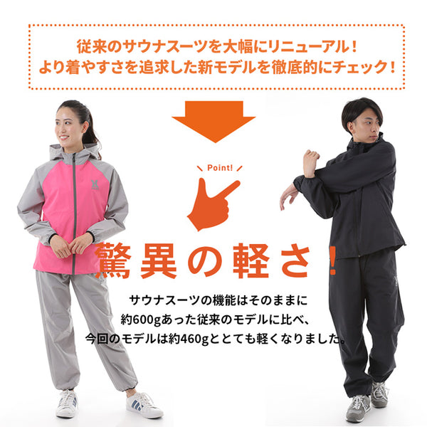 【全4色】レイトンハウス メンズ ストレッチサウナスーツ 上下セット ジャケット 洗える 減量着 上下セット スポーツ 軽量 ダイエット LD-202M