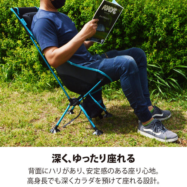 【全4色】レイトンハウス アウトドア コンパクト ハイバックチェア 椅子 折りたたみ おうちキャンプ バーベキュー レジャー LHA-002