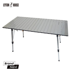 レイトンハウス アウトドア コンパクト ロールテーブル 120×60cm キャンプ 折りたたみ  おうちキャンプ レジャーテーブル  LHA-007