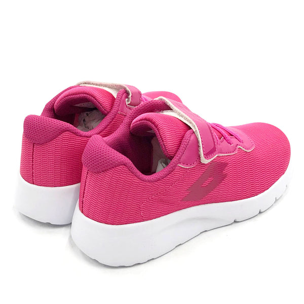 LOTTO LIFE'S MEGALIGHT III CL SL 210685 PINK-YARROW×SATURDAY-PINK 1HM ロット ライフス メガライト3 キッズ・ジュニアスニーカー ピンクヤロー×サタデーピンク