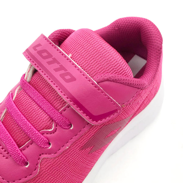 LOTTO LIFE'S MEGALIGHT III CL SL 210685 PINK-YARROW×SATURDAY-PINK 1HM ロット ライフス メガライト3 キッズ・ジュニアスニーカー ピンクヤロー×サタデーピンク