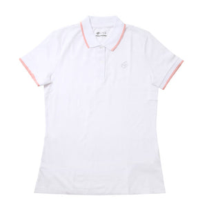 ロット ライフス レディース 半袖 プリント ポロシャツ ブリリアントホワイト W L54613 BRILLIANT-WHITE