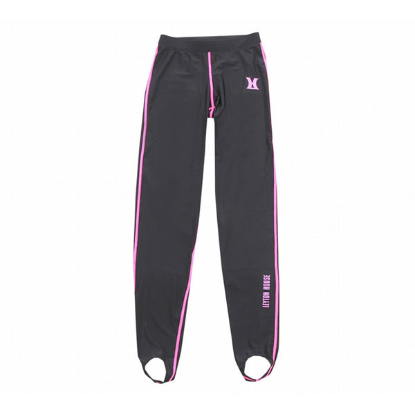 レイトンハウス レディースラッシュガードパンツ トレンカ ブラック×ピンク LEYTON HOUSE LRT-301P BLACK×PINK