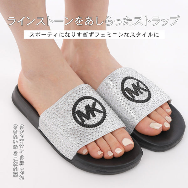 【全4色】マイケルコース サンダル ジェット チャーム レディース ジュニア キッズ ビーチサンダル 親子 リンクコーデ シャワーサンダル シャワサン 海 プール