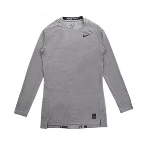 ナイキ メンズコンプレッションシャツクルーネック ダークグレー NIKE MENS NP COMP LS CREW 703088 DARK GREY