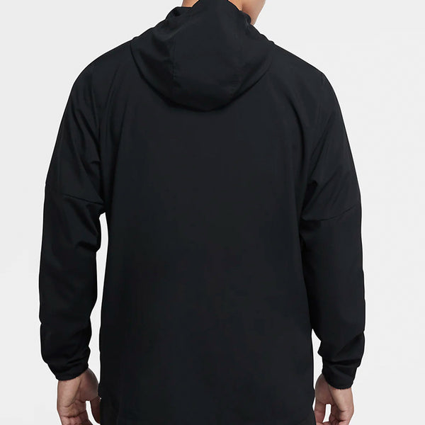 ナイキ パーカー メンズ 長袖 ランニングジャケット ウェア CU5353 ロゴ 大きいサイズ アウター ドライフィット ブラック