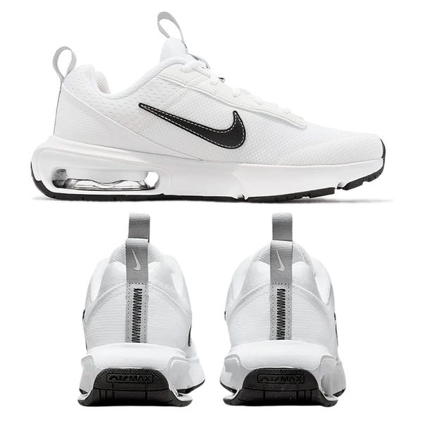 NIKE ナイキ スニーカー ジュニア エアマックス インターロックライトBG レディース 子供 靴 運動靴 シューズ ランニング ジム 朝ラン 運動 部活 通学 歩きやすい 小さいサイズ 白 ホワイト DH9393