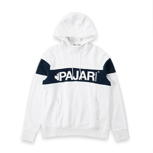 パジャールカナダ グレッグ メンズスウェットプルオーバーパーカー ホワイト×ネイビー Pajar CANADA GREG P6H223F9FL WHITE×NAVY