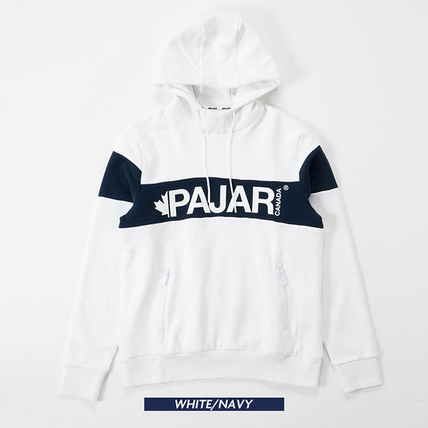 パジャールカナダ グレッグ メンズスウェットプルオーバーパーカー ホワイト×ネイビー Pajar CANADA GREG P6H223F9FL WHITE×NAVY
