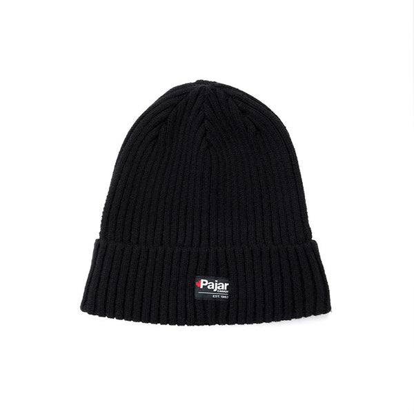 パジャールカナダ ユニセックス ニット帽 ブラック Pajar CANADA NORTH P3A918F8HT BLACK