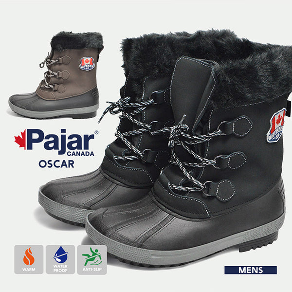 【全2色】パジャールカナダ オスカー メンズスノーブーツ ブラック Pajar CANADA OSCAR BOOTS BLACK