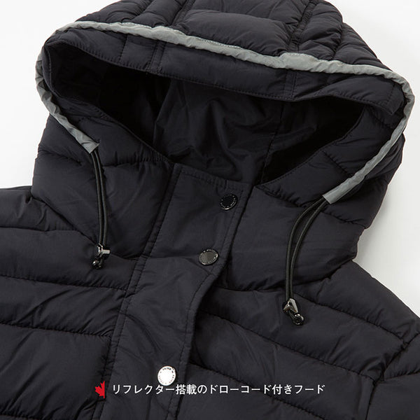 パジャールカナダ レディース中綿ロングコート ストレッチパフジャケット ブラック Pajar CANADA WILLOW P2N109F9SP BLACK