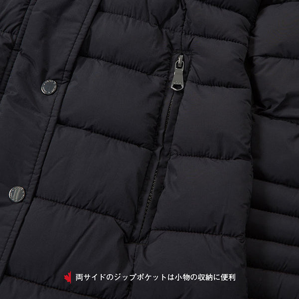 パジャールカナダ レディース中綿ロングコート ストレッチパフジャケット ブラック Pajar CANADA WILLOW P2N109F9SP BLACK
