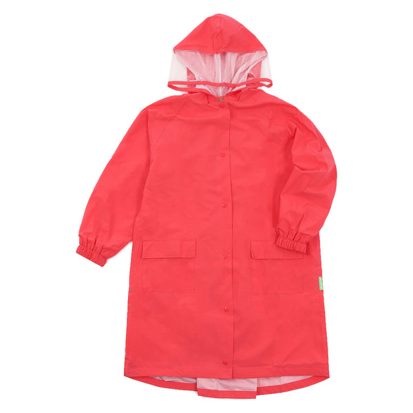 【全4色】ジュニア キッズ レイン ポンチョ 防水 学校 ランドセル対応 A.D.ONE ポケッタブル バッグインバッグ 子供 子ども ストレッチ 部活 遠足 軽量 耐水 ST-407J 長袖
