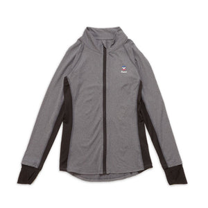 プロヴァンス レディースフィットネスUVケアジャケット グレー PROVENCE Arles series PRV-905L GRAY