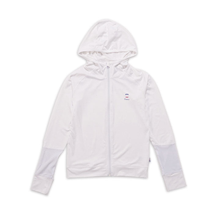 プロヴァンス レディースフィットネスUVケアジャケット ホワイト PROVENCE Arles series PRV-910L WHITE