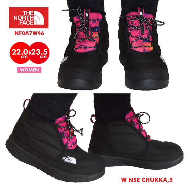 【防寒 ブーツ】ノースフェイス レディース NSE チャッカ W NSE CHUKKA アウトドア 軽量 保温  シューズ 中綿 通学 通勤 おしゃれ デイリーユース クッション リサイクル